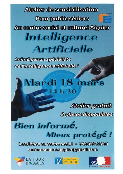 Atelier numérique - Sensibilisation à l'intelligence artificielle
