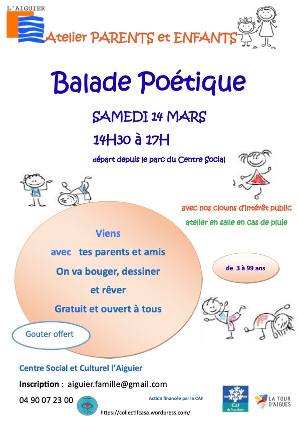 Atelier parents enfants - Balade poétique