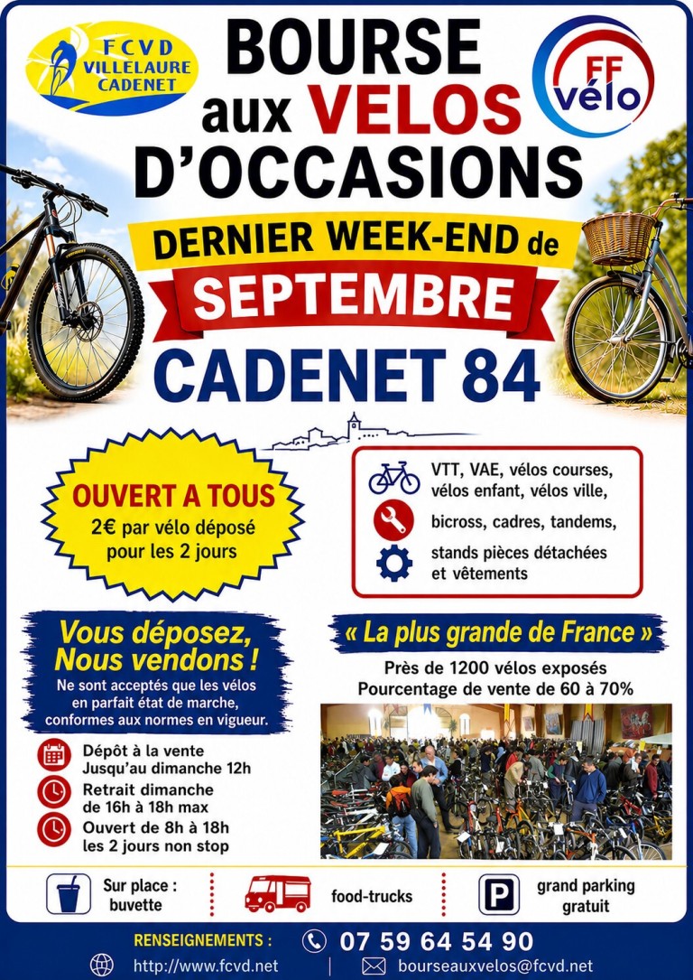 Bourse aux vélos d'occasions de Cadenet