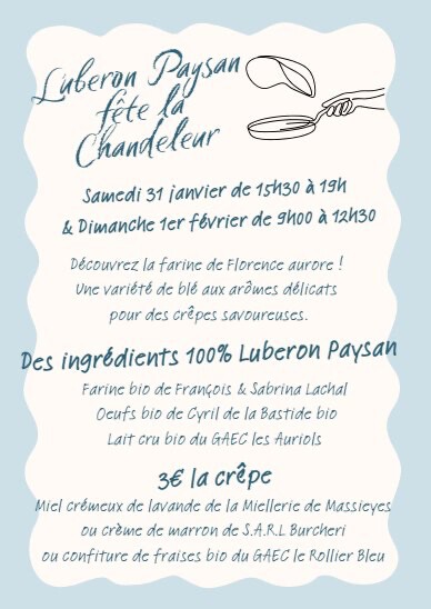 Luberon Paysan fête la Chandeleur