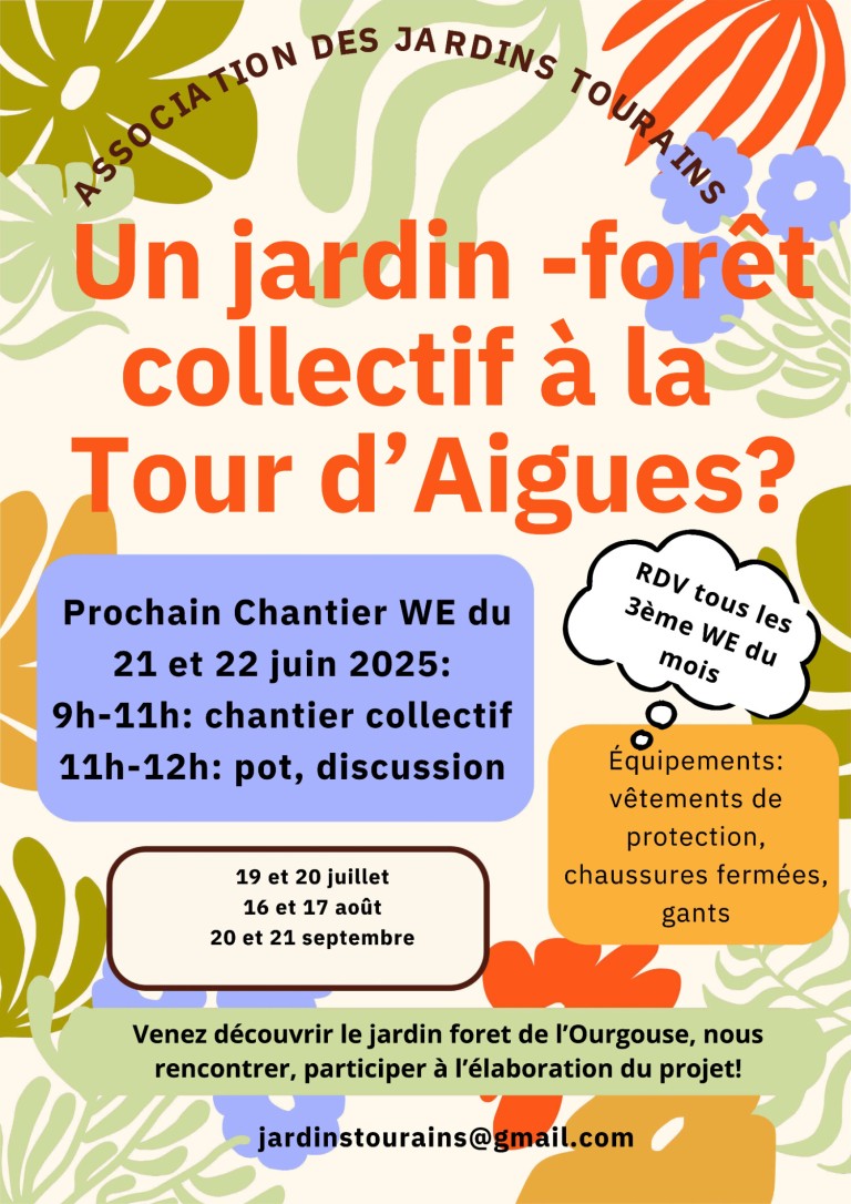 Chantier collectif jardin forêt