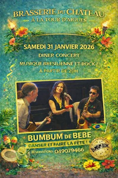 Dîner-concert musique brésilienne et rock