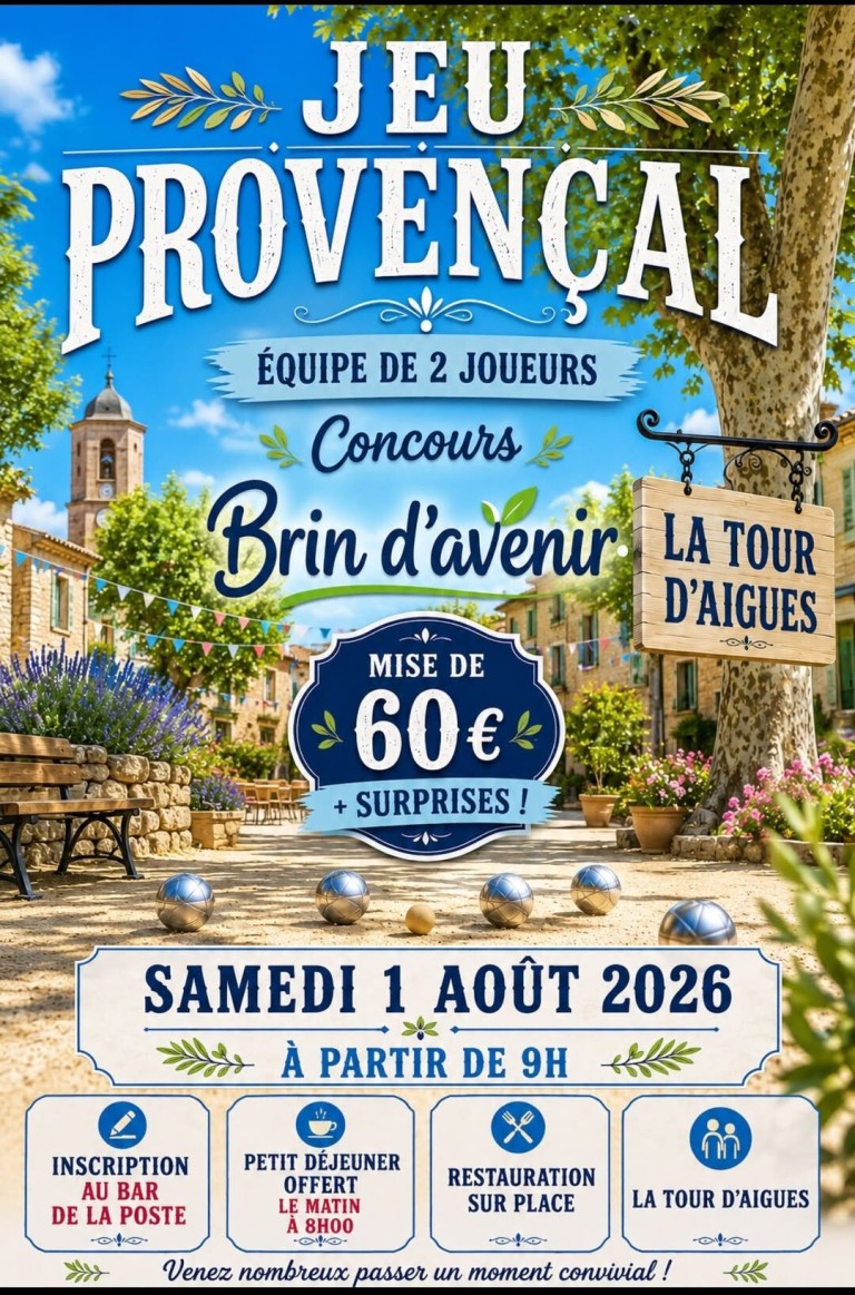 Concours de boule jeu provençal