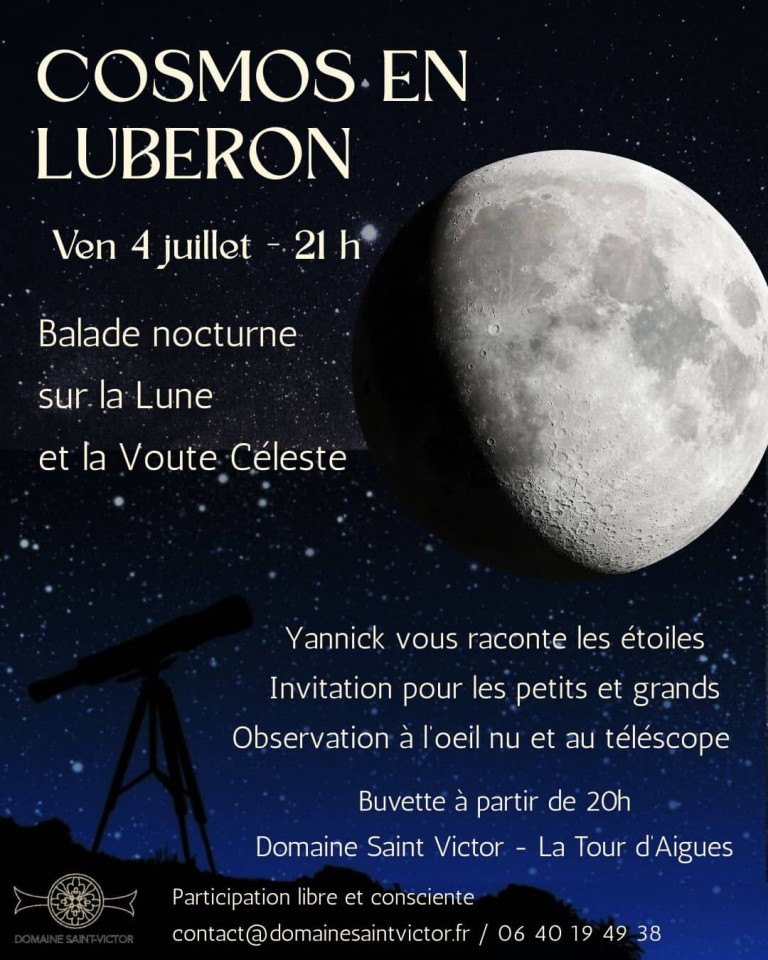 Cosmos en Luberon - Observation des étoiles à La Tour d'Aigues