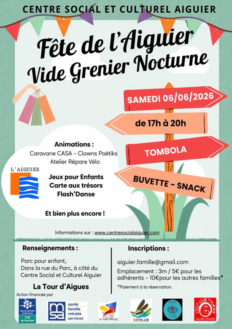 Fête de l'Aiguier - Vide grenier nocturne