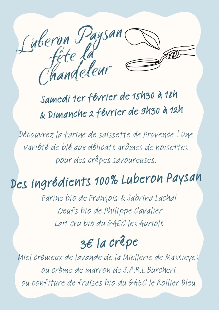 Luberon Paysan fête la Chandeleur