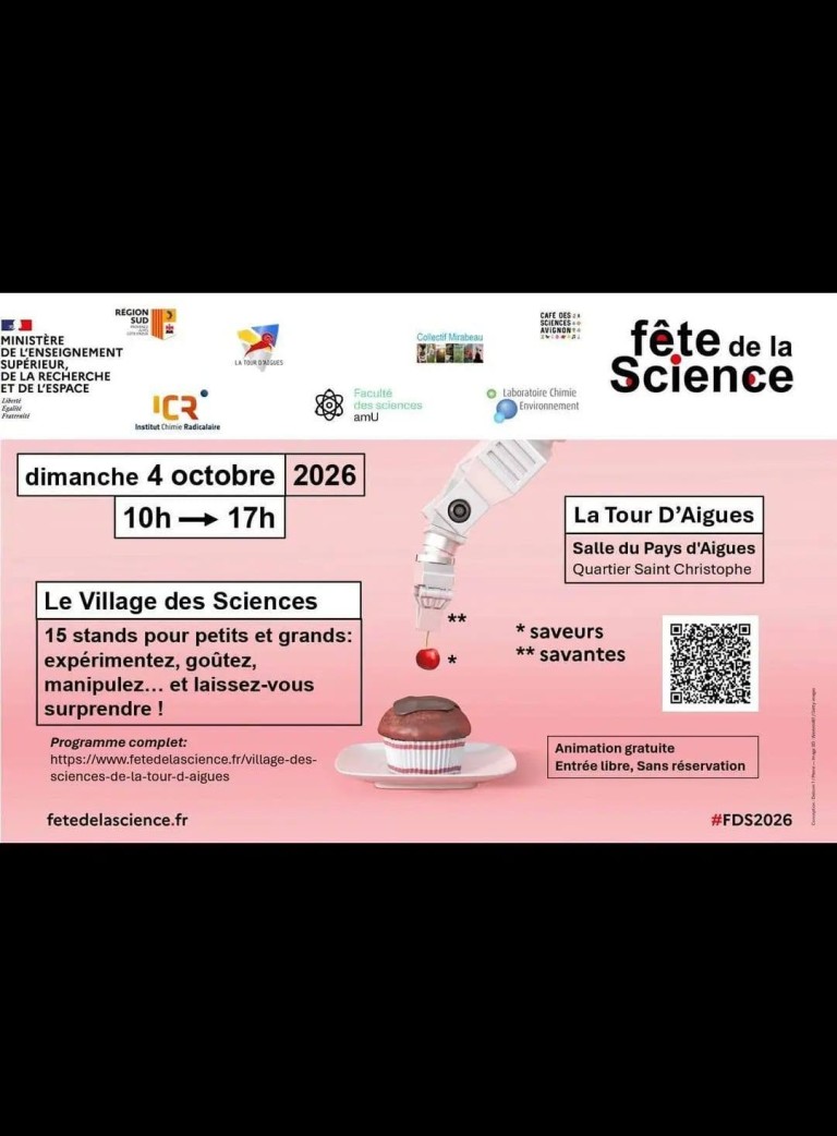 Fête de la science à La Tour d’Aigues