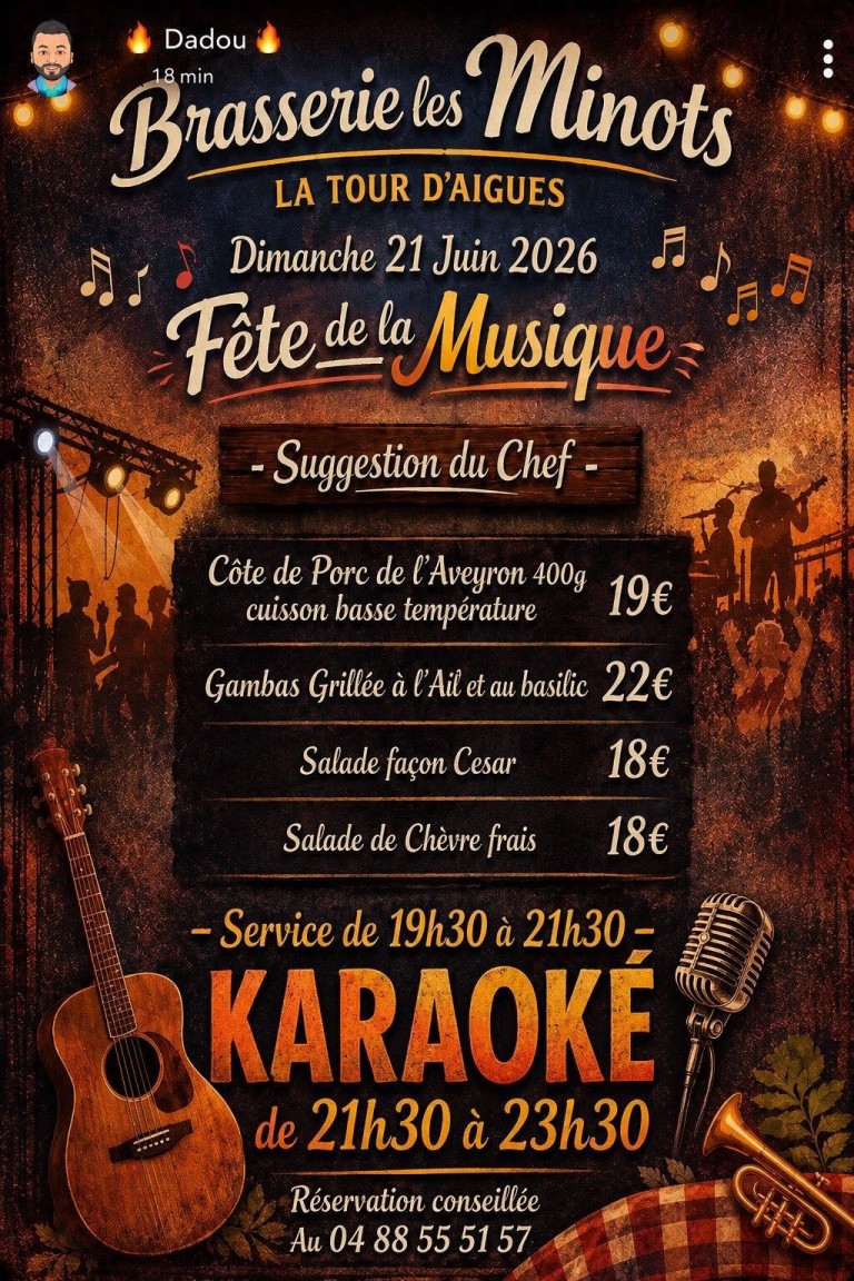 Fête de la musique à la Brasserie des minots