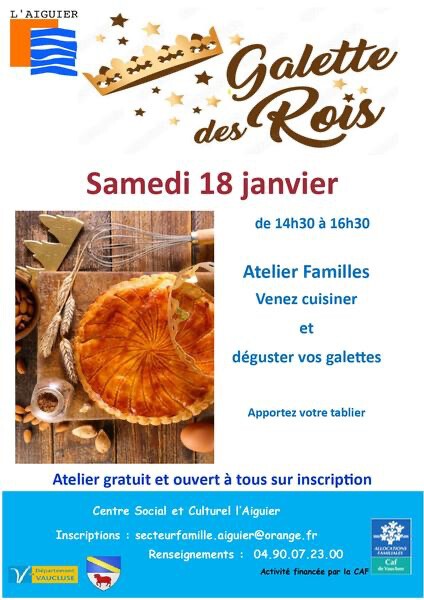 Atelier Familles : Venez cuisiner et déguster vos galettes