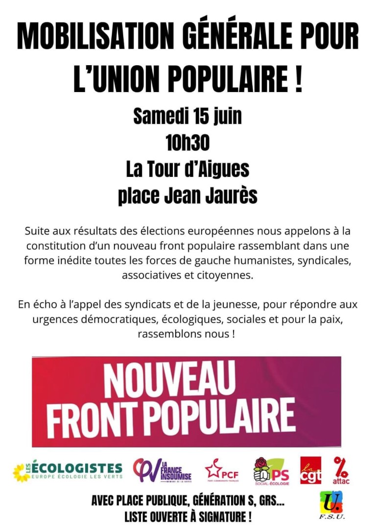 Mobilisation générale pour l'union populaire