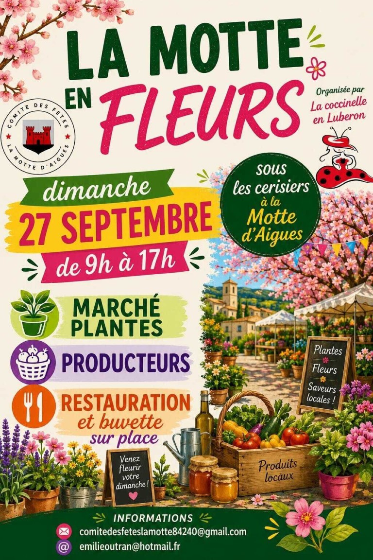 La Motte d’Aigues en fleurs