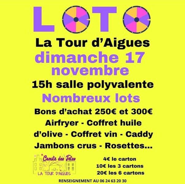 Loto du Comité des fêtes