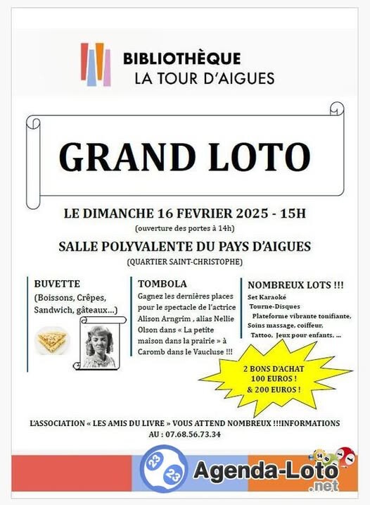 Grand loto de la bibliothèque