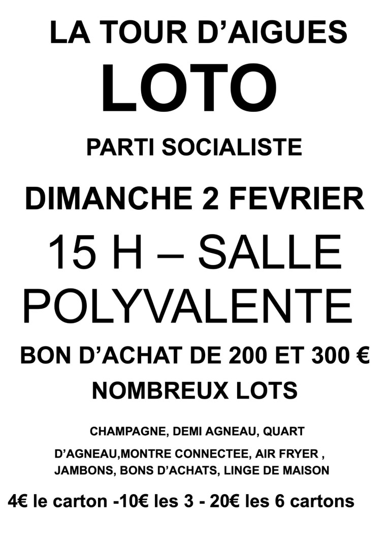 Loto du Parti Socialiste