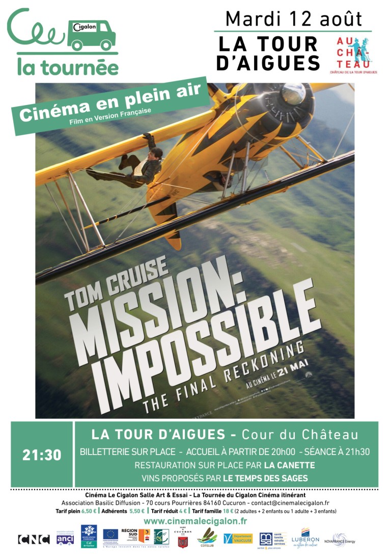 Cinéma en plein air au Château de La Tour d'Aigues - Mission impossible