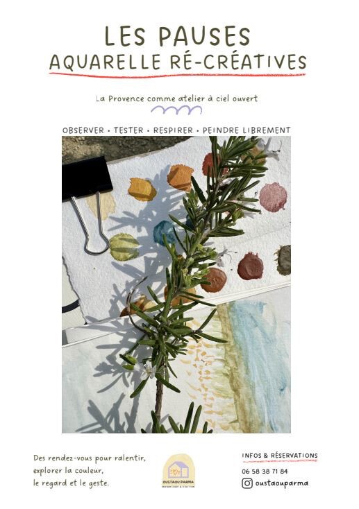 Pause ré-créative à l'aquarelle au Château de La Tour d’Aigues