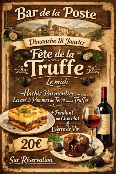Repas sur la truffe