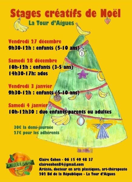 Stages créatifs de Noël