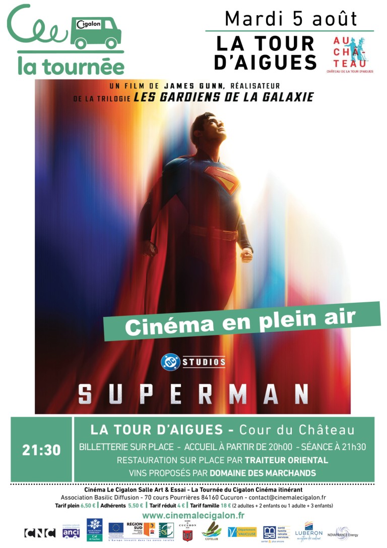 Cinéma en plein air au Château de La Tour d'Aigues - Superman