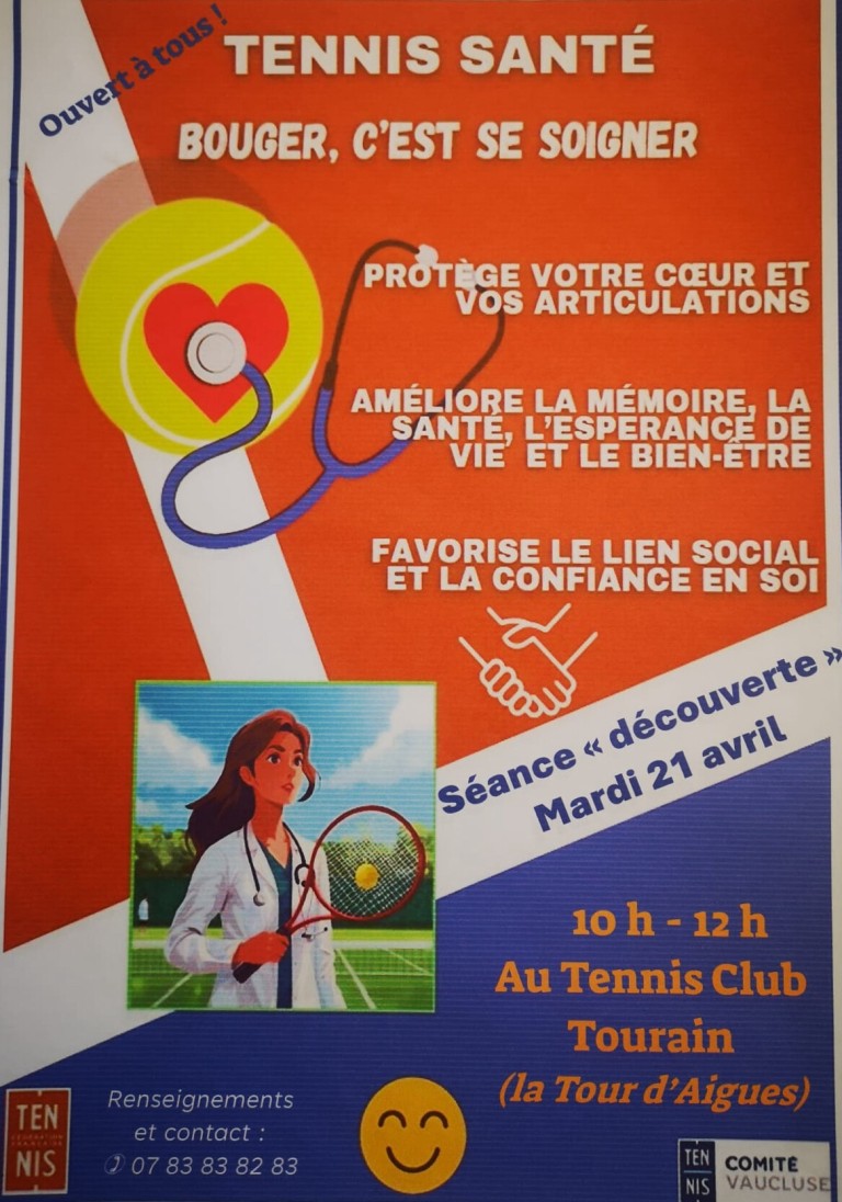 Séance découverte tennis santé
