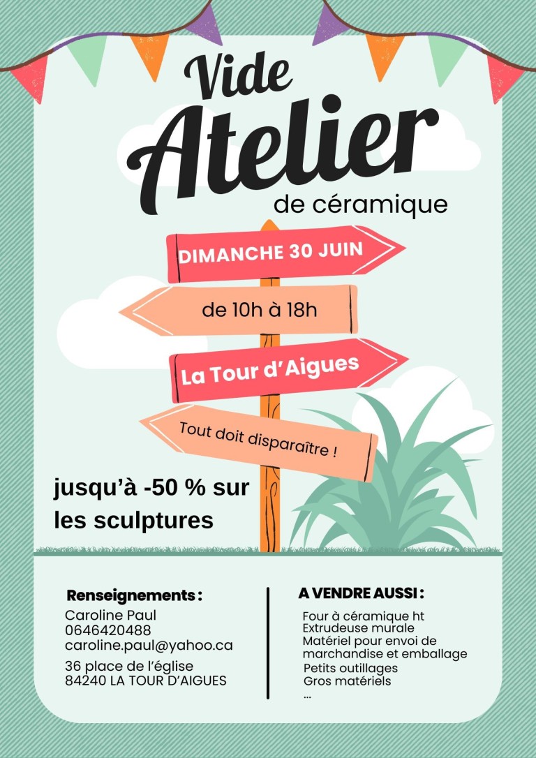 Vide atelier de céramique