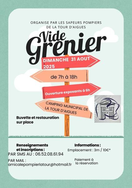 Vide grenier de l'Amicale des sapeurs pompiers