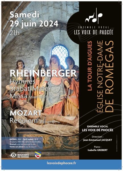 Les Voix de Phocée : concert Rheinberger et Mozart