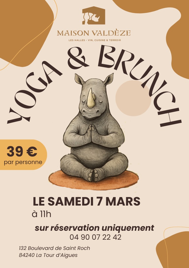 Yoga et brunch à Maison Valdèze