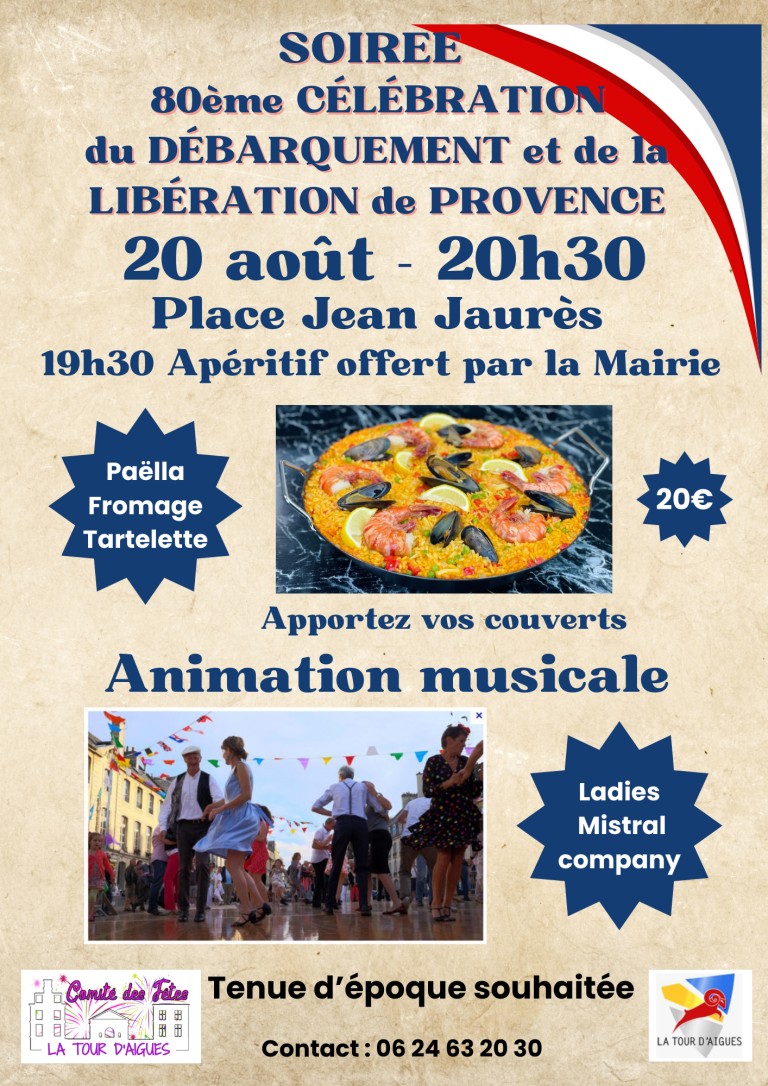 80ème célébration du débarquement et de la libération de la Provence