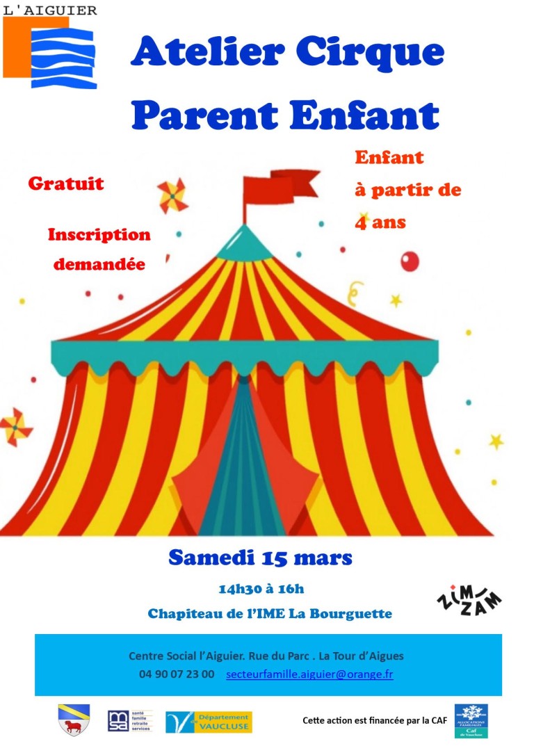 Atelier cirque parent enfant