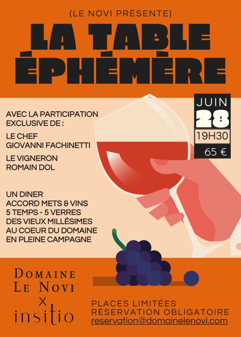 La table éphémère