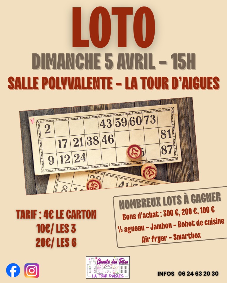 Loto du Comité des fêtes