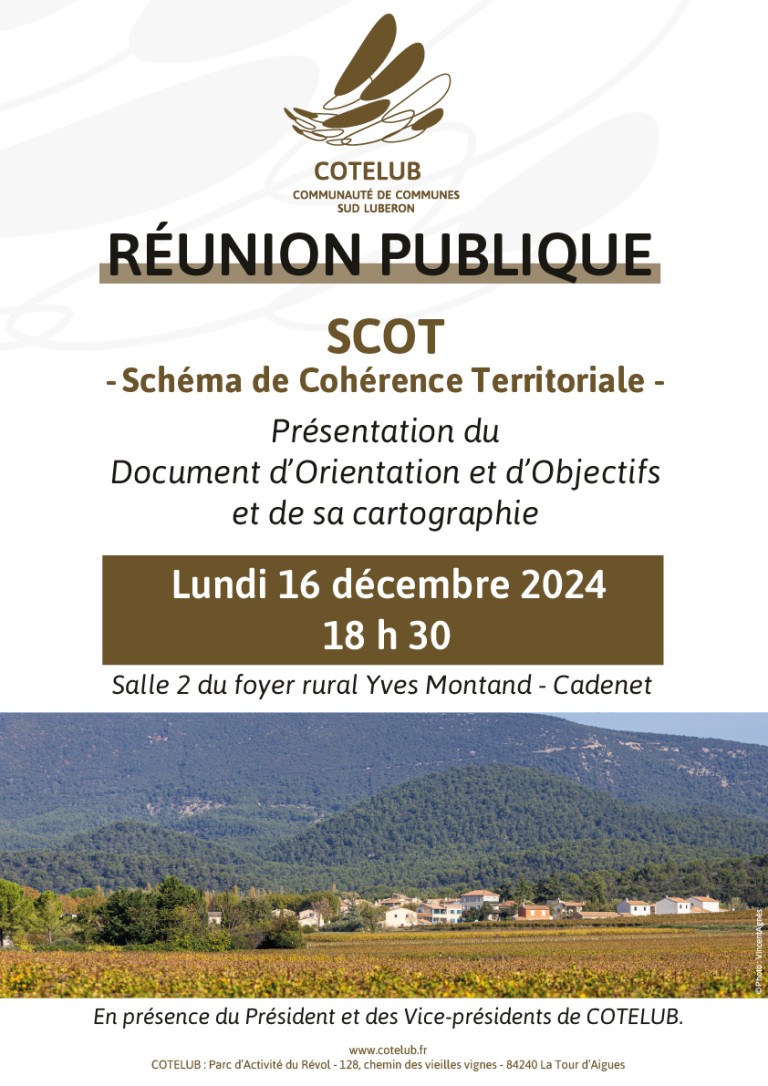 Réunion publique SCOT